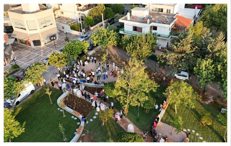 Νέα Ερυθραία: Εγκαινιάστηκε το ανακαινισμένο Πάρκο Αιγίνης