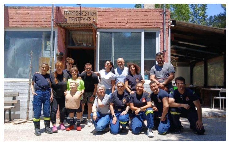 Εκπαίδευση πρώτων βοηθειών στο Εθελοντικό Πυροσβεστικό Κλιμάκιο Πεντέλης