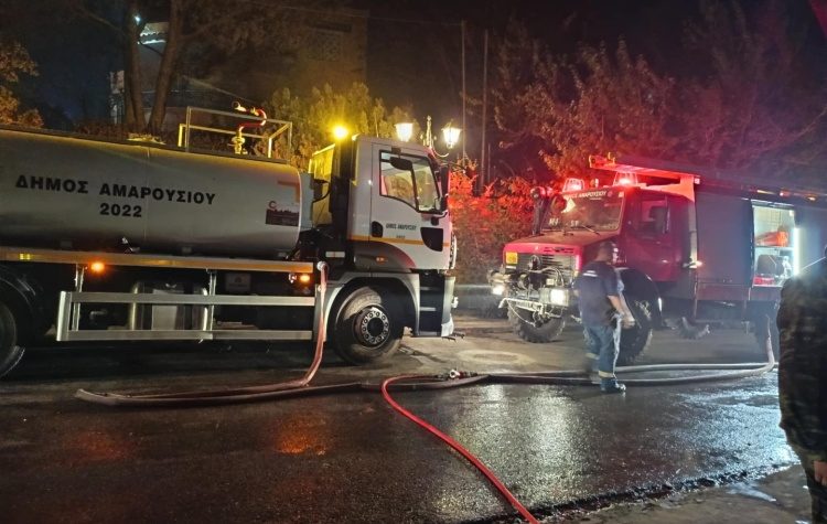 Δήμος Αμαρουσίου: «Επιχειρησιακή συνδρομή στην πυρκαγιά του Κρυονερίου με ετοιμότητα και αλληλεγγύη»