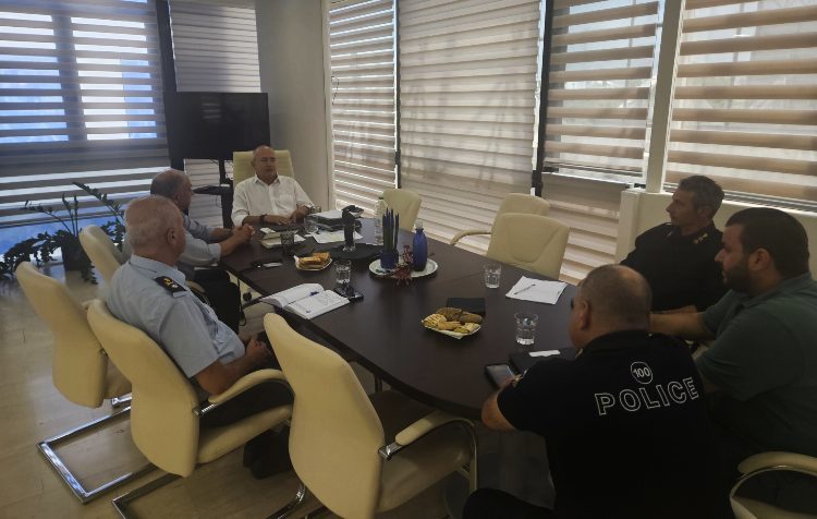 Συνάντηση Νίκου Μπάμπαλου - ΕΛ.ΑΣ. για θέματα ασφάλειας στην πόλη