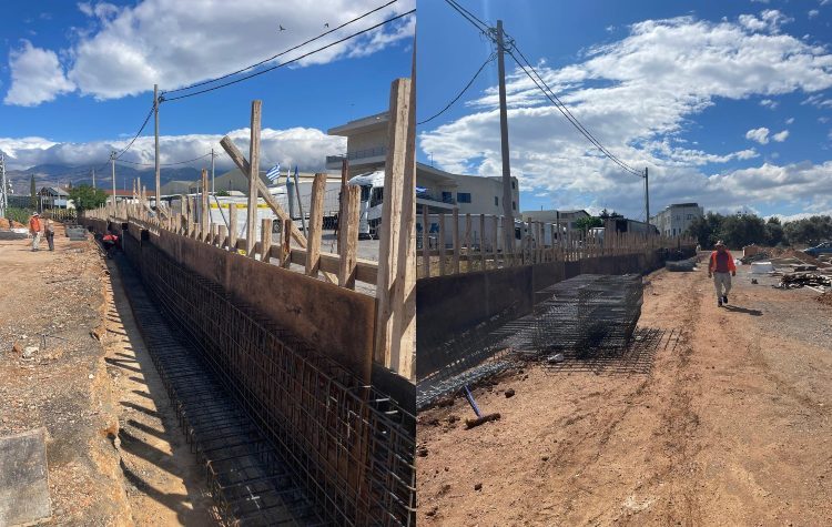 Συνεχίζονται οι εργασίες στη διάνοιξη της οδού Υακίνθων