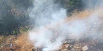 Ανάφλεξη στο πρώην λατομείο Μουζάκη - Παρέμβαση του Δήμου