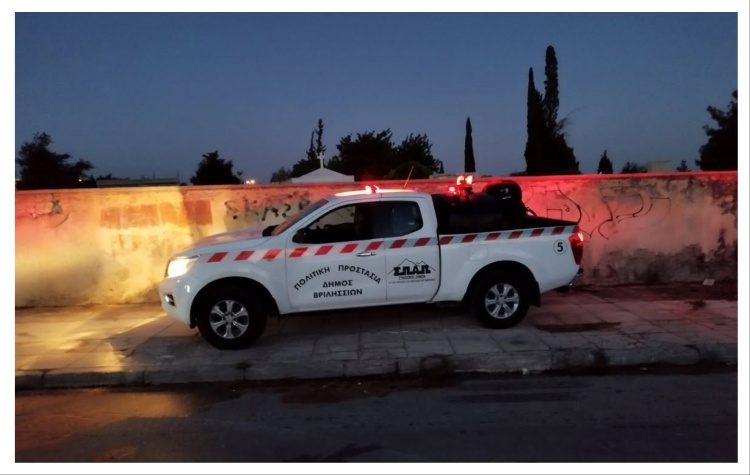 Άμεση επέμβαση της Πολιτικής Προστασίας του Δήμου Βριλησσίων σε πυρκαγιά στο νεκροταφείο Χαλανδρίου