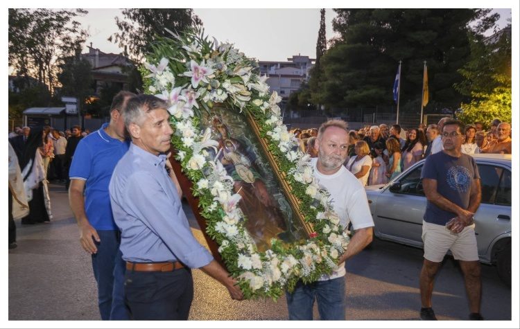 Λαμπρός ο εορτασμός της Παναγίας της Νερατζιώτισσας στο Μαρούσι