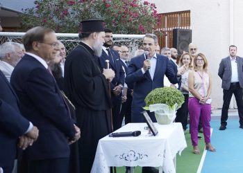 Στο 8ο Δημοτικό Νέας Φιλαδέλφειας ο Κυριάκος Μητσοτάκης