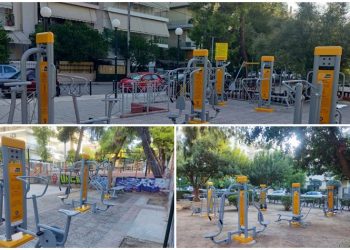 Υπαίθρια όργανα γυμναστικής σε 3 ακόμα πάρκα και πλατείες του Δήμου Ηρακλείου