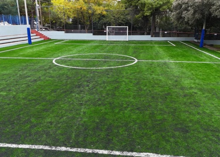 Παραδόθηκε το νέο γήπεδο 5×5 στο 3ο ΓΕΛ Αμαρουσίου στο Ψαλίδι