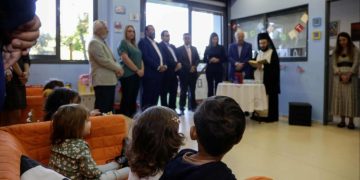 Αγιασμός στον Παιδικό Σταθμό του Δήμου Αμαρουσίου εντός του Υπουργείου Παιδείας