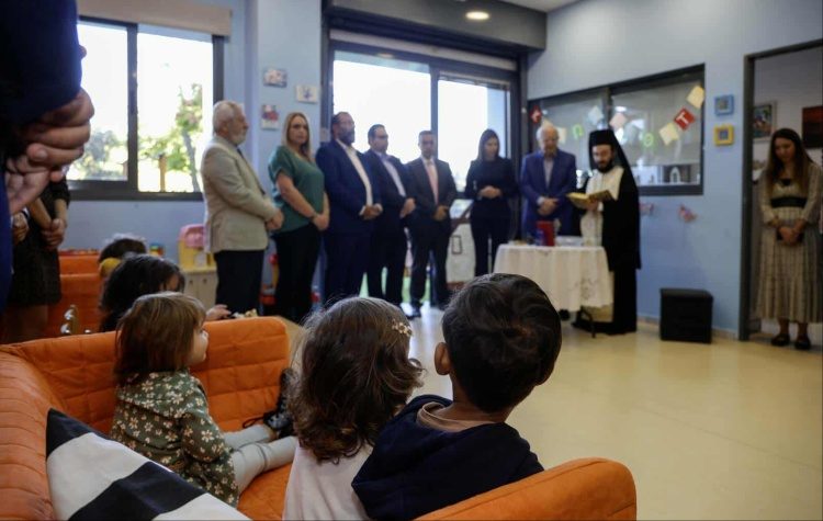 Αγιασμός στον Παιδικό Σταθμό του Δήμου Αμαρουσίου εντός του Υπουργείου Παιδείας