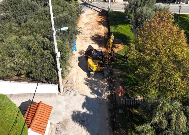 Υπό ολική ανακατασκευή ο πεζόδρομος Καΐρη στο Νέο Μαρούσι