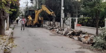 Άρχισαν τα έργα ανάπλασης στις οδούς Καλλισπέρη και Ρουμπέση - Φωτό της «Α»