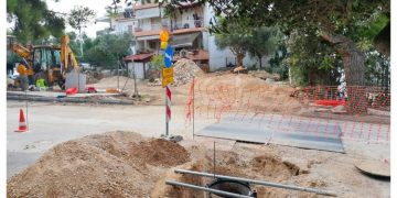 Συνεχίζονται τα έργα ομβρίων στην ΑΣΠΑΙΤΕ (επί οδού Δανάης) στο Μαρούσι