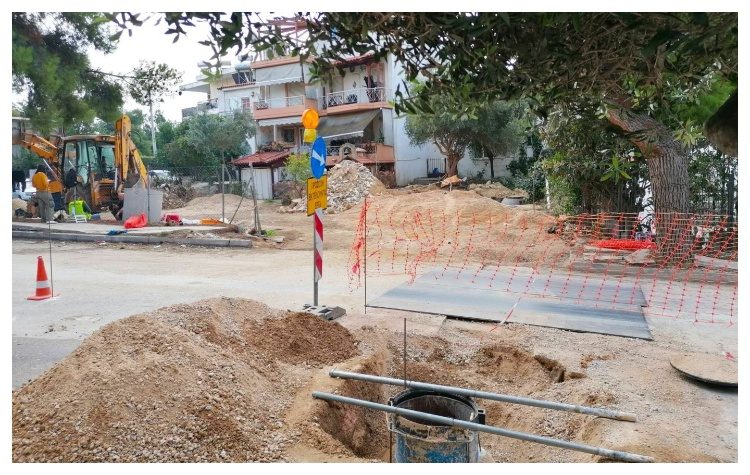 Συνεχίζονται τα έργα ομβρίων στην ΑΣΠΑΙΤΕ (επί οδού Δανάης) στο Μαρούσι