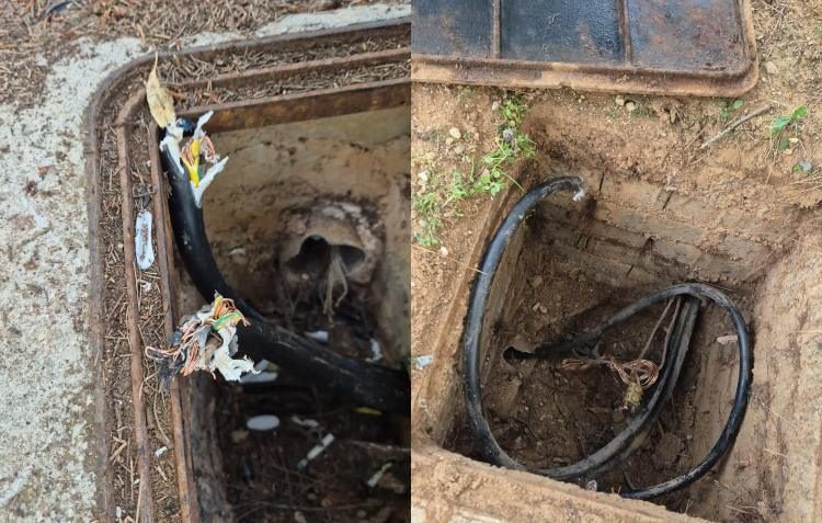 Ακόμα μια κλοπή καλωδίων στην πλατεία Αγίου Γεωργίου