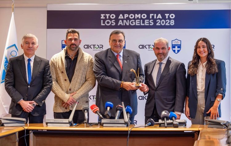 Όμιλος AKTOR: Χρυσός χορηγός της Ελληνικής Ολυμπιακής Επιτροπής έως το Λος Άντζελες 2028
