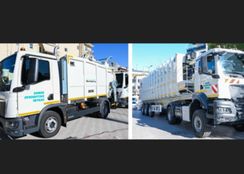 Παραλαβή των νέων σύγχρονων οχημάτων καθαριότητας