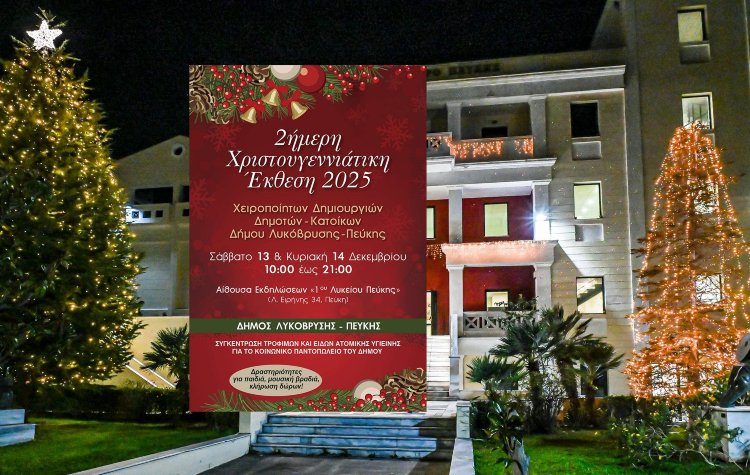 Χριστουγεννιάτικη Έκθεση Χειροποίητων Δημιουργιών στο 1ο Λύκειο Πεύκης