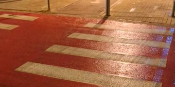 Έγχρωμες διαγραμμίσεις οδών στην Αγία Παρασκευή