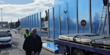 Σε εξέλιξη τα έργα κατασκευής των ηχοπετασμάτων στη Νέα Ζωή