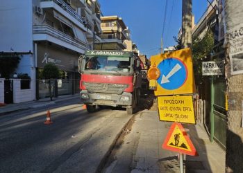 Από την οδό Κασταμονής ξεκίνησαν τα έργα ανάπλασης των πεζοδρομίων