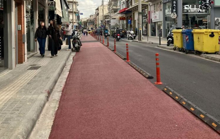 Από την ανάπλαση της οδού Αγίας Παρασκευής στο Χαλάνδρι