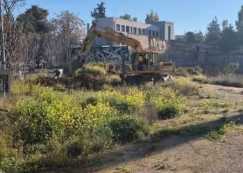 Εργασίες στον υπόγειο χώρο στάθμευσης