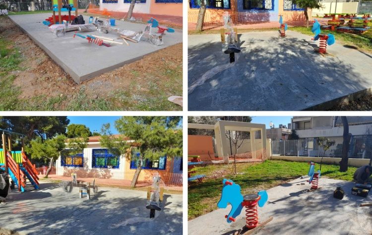 Έργα του Δήμου Λυκόβρυσης - Πεύκης σε δύο παιδικές χαρές