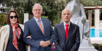 Ο ΠτΔ Κωνσταντίνος Τασούλας στα αποκαλυπτήρια του μνημείου