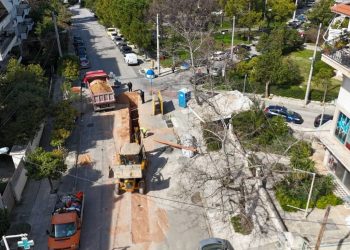 Έργα σε αγωγούς ακαθάρτων και ομβρίων στην οδό Νίκης της Αγίας Φιλοθέης Αμαρουσίου