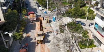 Έργα σε αγωγούς ακαθάρτων και ομβρίων στην οδό Νίκης της Αγίας Φιλοθέης Αμαρουσίου