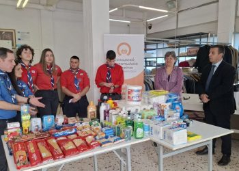 3ο Σύστημα Αεροπροσκόπων Αμαρουσίου: Προσφορά ειδών πρώτης ανάγκης στο Κοινωνικό Παντοπωλείο