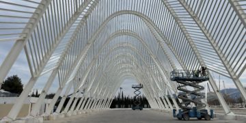 OAKA: Ολοκληρώνονται οι εργασίες στις μεταλλικές κατασκευές, συνεχίζονται εντατικά στις υπόλοιπες εγκαταστάσεις