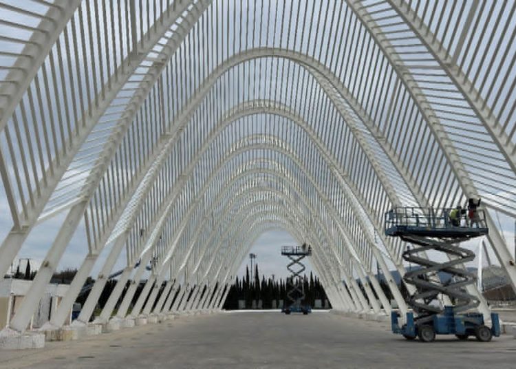 OAKA: Ολοκληρώνονται οι εργασίες στις μεταλλικές κατασκευές, συνεχίζονται εντατικά στις υπόλοιπες εγκαταστάσεις