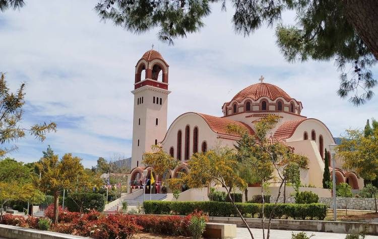 Άποψη του Ιερού Ναού Αγίου Γεωργίου Παπάγου