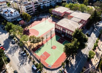 Νέα όψη απέκτησε το προαύλιο του 3ου Δημοτικού Σχολείου