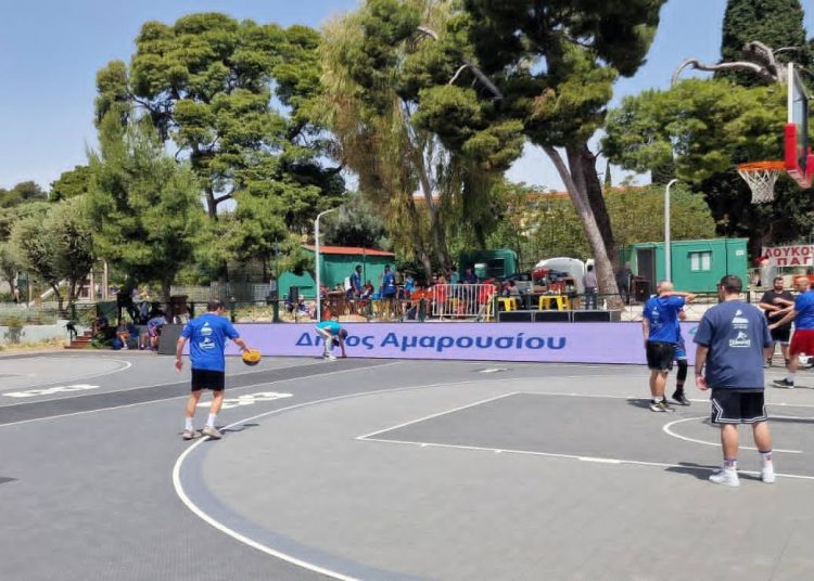 Τρίποντα στο αίθριο θέατρο του Αμαρουσίου με το «Maroussi Basketball 3×3 – Spring Day 2026»
