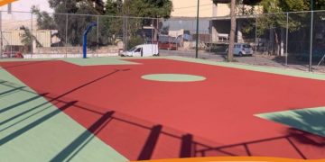 Εγκαίνια του ανακαινισμένου γηπέδου μπάσκετ οδού Δωδεκανήσου στη Νέα Χαλκηδόνα