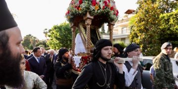 Υποδοχή της Ιεράς Εικόνας της Παναγίας Σουμελά για πρώτη φορά στην Κηφισιά