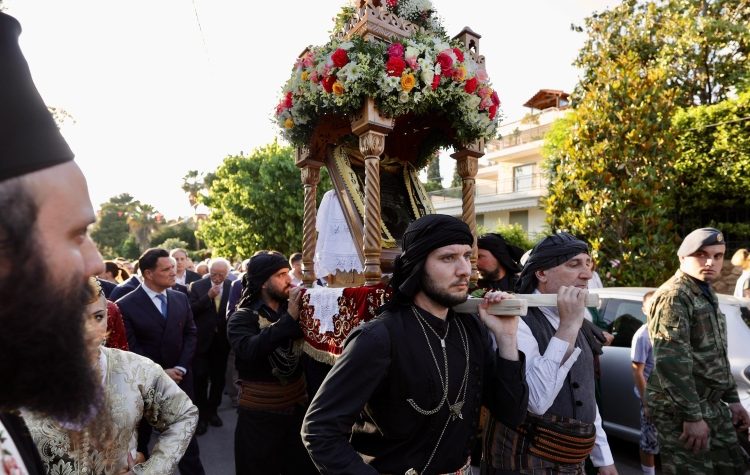 Υποδοχή της Ιεράς Εικόνας της Παναγίας Σουμελά για πρώτη φορά στην Κηφισιά