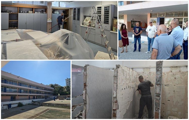 Άρχισαν οι εργασίες γενικής ανακαίνισης στο 1ο Λύκειο Ηρακλείου 