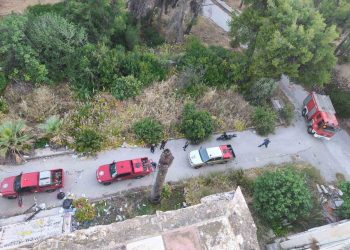 Άμεση επέμβαση της Πολιτικής Προστασίας σε φωτιά στο πρώην Νοσοκομείο Παπαδημητρίου