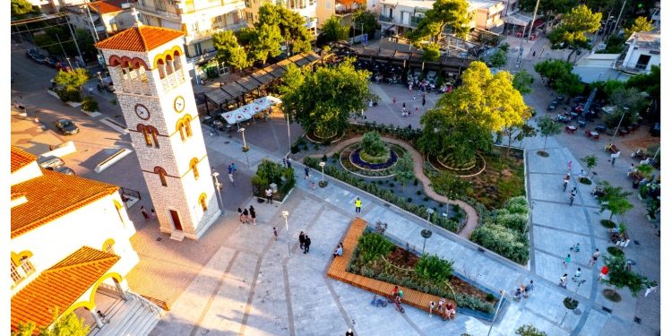 «Πρασίνισε» η πλατεία Αναλήψεως