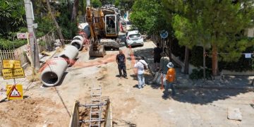 Αγία Φιλοθέη Αμαρουσίου: Σε εξέλιξη τα αντιπλημμυρικά στη συμβολή Ιπποκράτους και Ερυθρού Σταυρού
