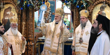 Πολυαρχιερατικό Συλλείτουργο στη Ν. Ιωνία, προεξάρχοντος του Αρχιεπισκόπου Αμερικής κ. Ελπιδοφόρου