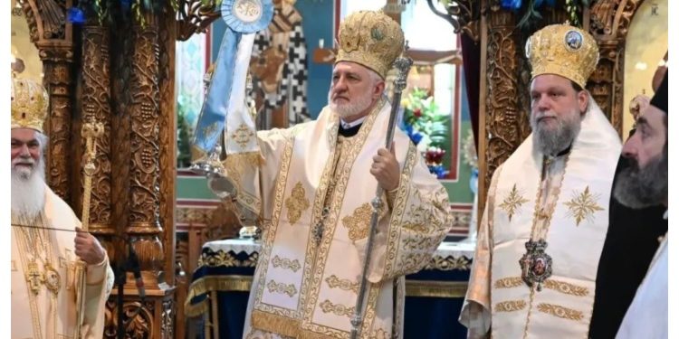 Πολυαρχιερατικό Συλλείτουργο στη Ν. Ιωνία, προεξάρχοντος του Αρχιεπισκόπου Αμερικής κ. Ελπιδοφόρου