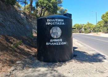 δεξαμενές πυρόσβεσης περιμετρικά του δάσους των Άνω Βριλησσίων