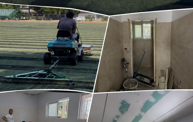 Εργασίες συντήρησης και αναβάθμισης στο Δημοτικό Στάδιο Πεύκης