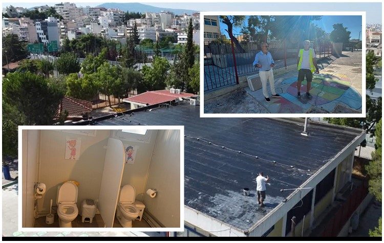 Συνεχίζονται οι εργασίες στα σχολεία του Ηρακλείου