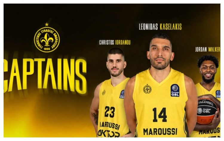 BASKET LEAGUE: Το περιβραχιόνιο του αρχηγού στον Λεωνίδα Κασελάκη