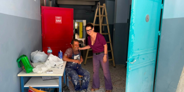 Aνασκόπηση έργων στα σχολεία του Χαλανδρίου από την αντιδήμαρχο Έλενα Χριστούλη